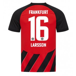 Eintracht Frankfurt Hugo Larsson #16 Replika Hjemmebanetrøje 2023-24 Kortærmet